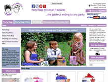 Tablet Screenshot of littletreasurespartybags.co.uk